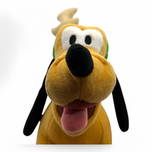 Disney Pluto Reindeer Plush Christmas Holiday Antlers & Bells 8" Collectible - Picture 11 of 12